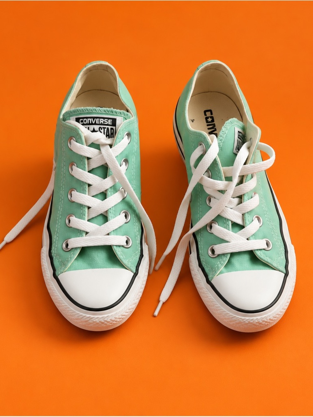 Converse  Mint Green Low Top Sneakers
